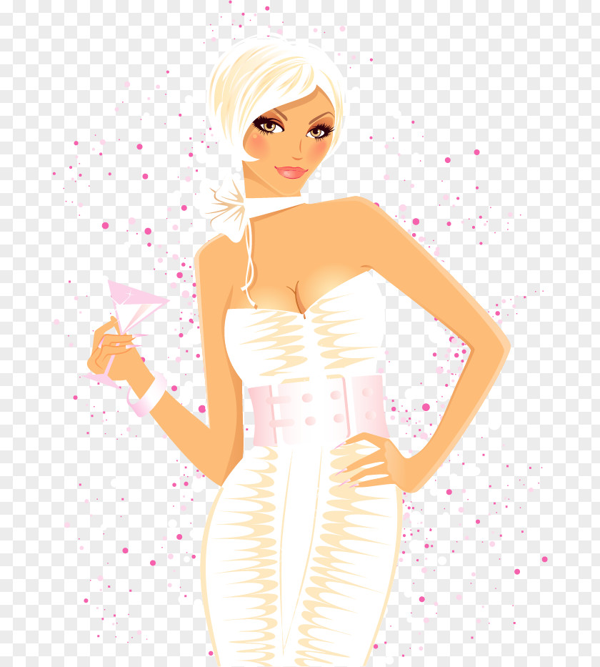 Drawing Pin-up Girl Illustration PNG girl Illustration, painted beauty to take cocktail clipart PNG