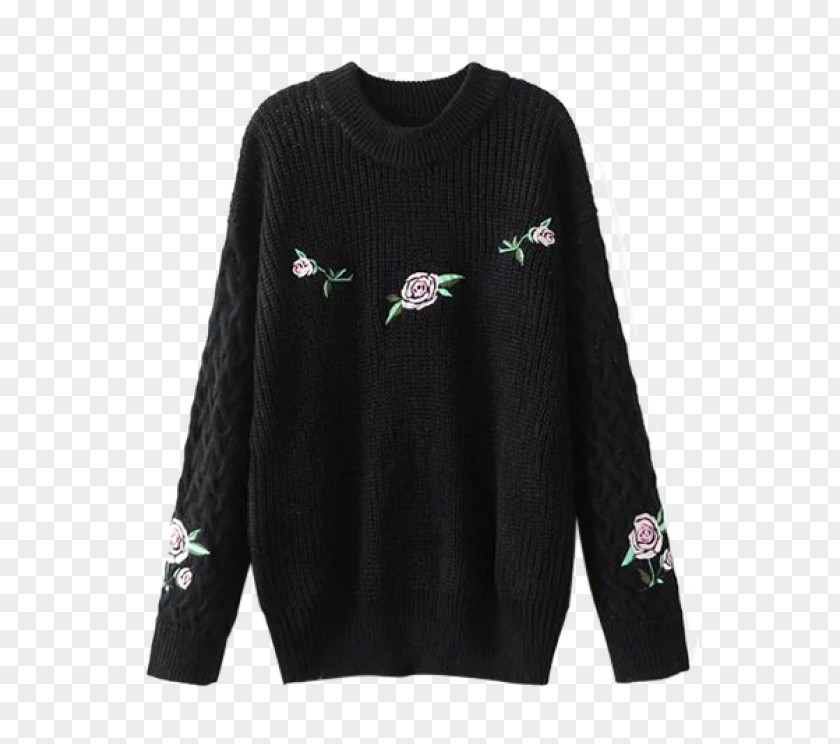 Embroidered Flower Hoodie T-shirt Clothing Adidas Fashion PNG