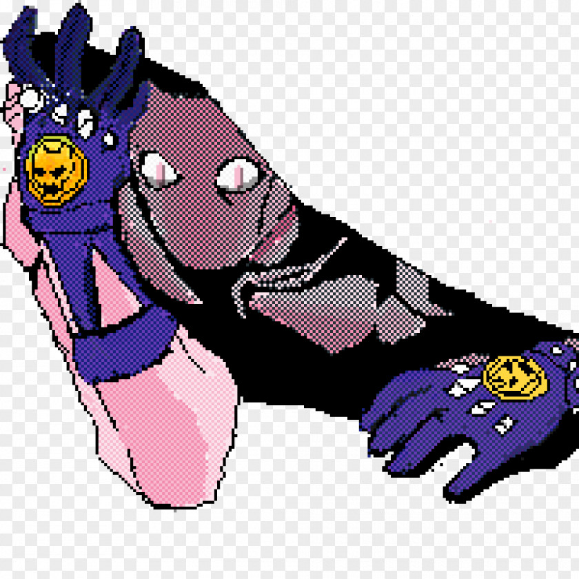 Jojo Pixel Art Killer Queen Fan Clip PNG