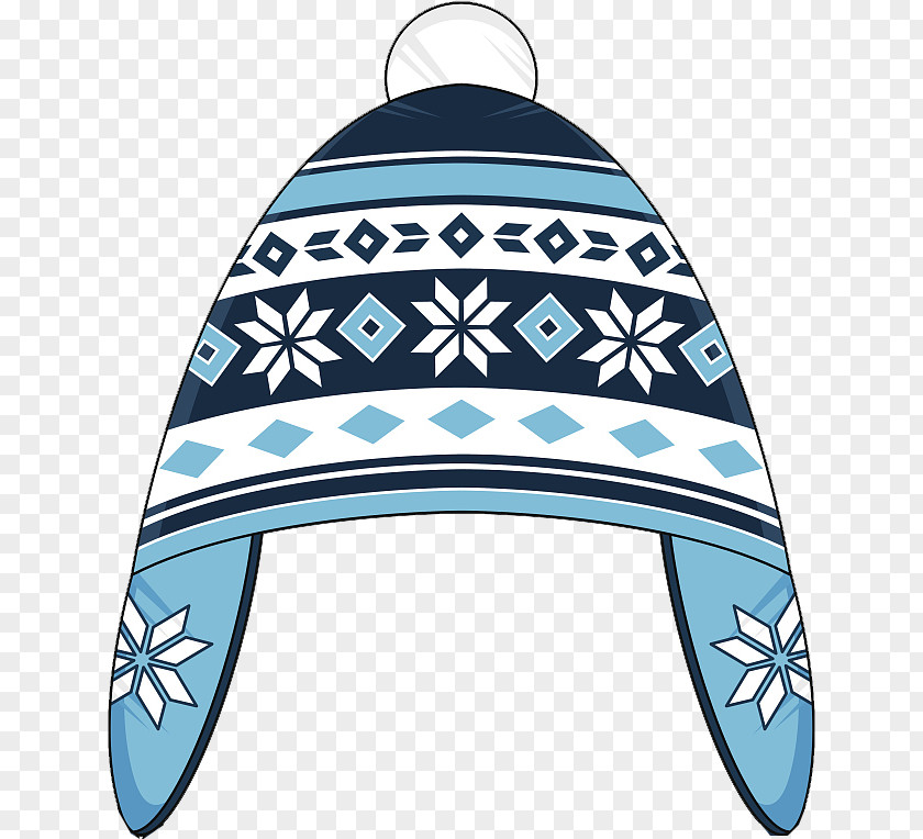 Flat Winter Snowflake Hat Beer Festival Knit Cap PNG