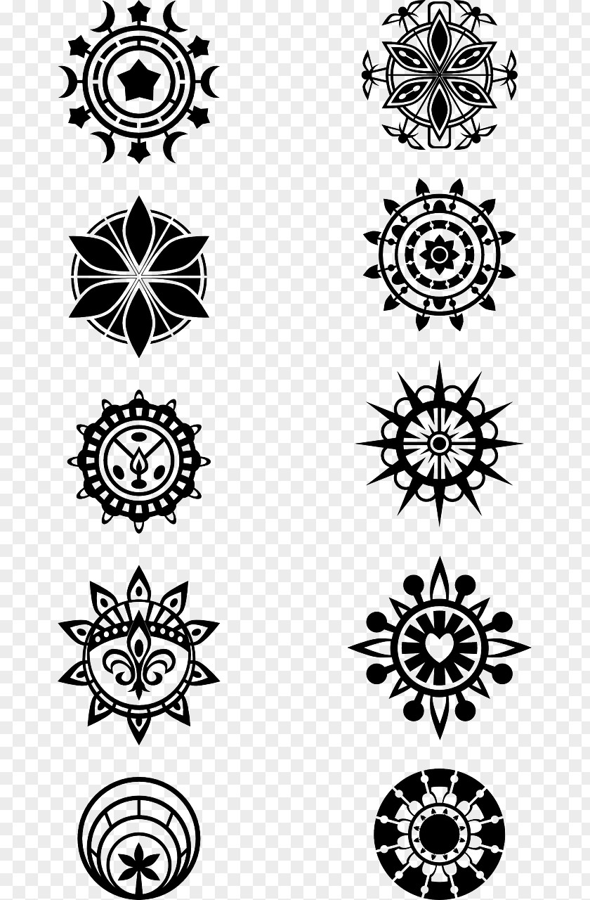 Ornamen Floral Ornament Vector Graphics Image Clip Art Black And White PNG