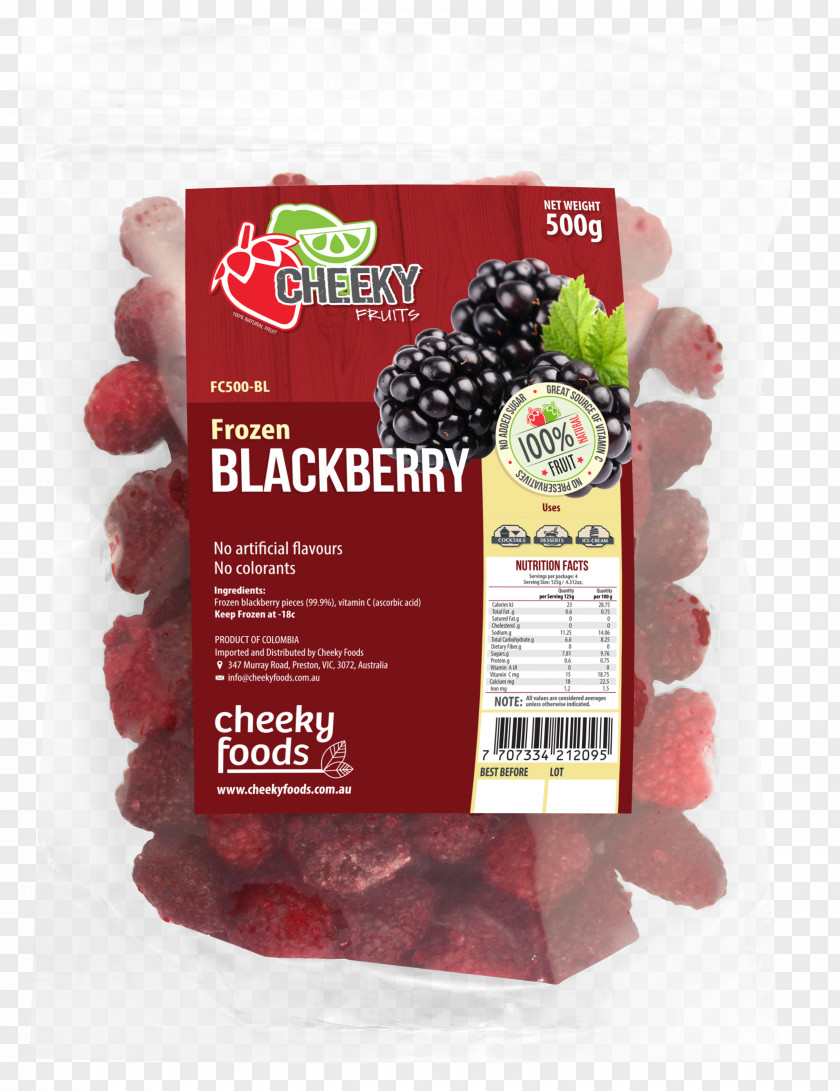 Blackberry Fruit Cranberry Flavor Superfood PNG