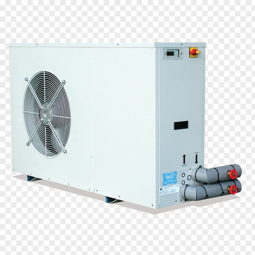 Building Air Source Heat Pumps Water Chiller Central Heating PNG