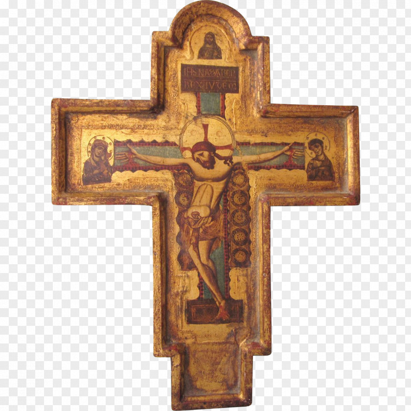 Christian Cross Crucifix Pisa Antique PNG
