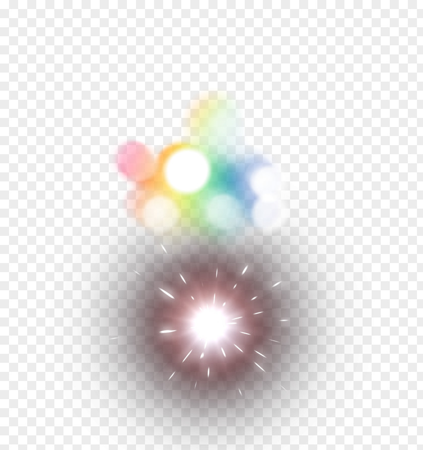 Color Light Fireworks Halo Effect Element PNG