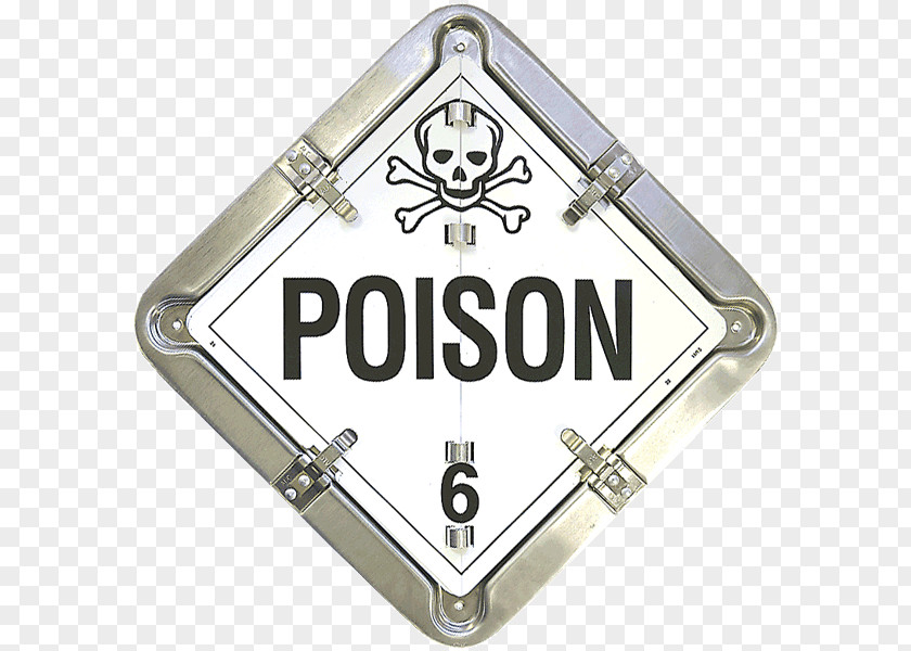 Placard United States Department Of Transportation Poison HAZMAT Class 6 Toxic And Infectious Substances Hazard PNG