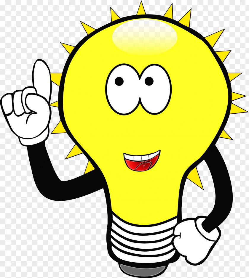 Gesture Sticker Light Bulb Cartoon PNG