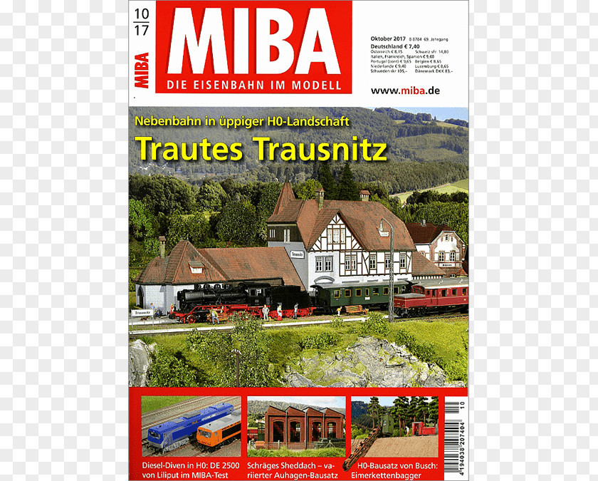 Miba! Nuremberg International Toy Fair MIBA Magazine Advertising Railway PNG