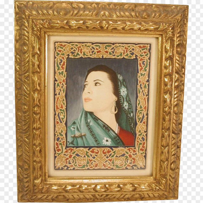 Woman Watercolor Paper Picture Frames Painting Portrait PNG
