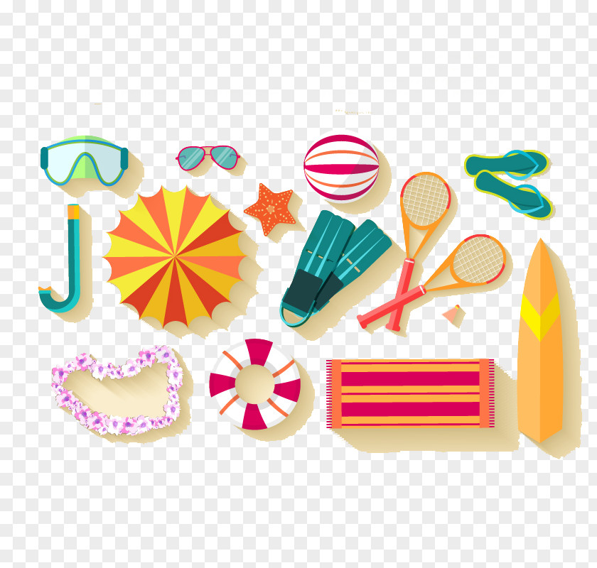 Great Beach Vacation Background Element Vector Material Summer Royalty-free PNG