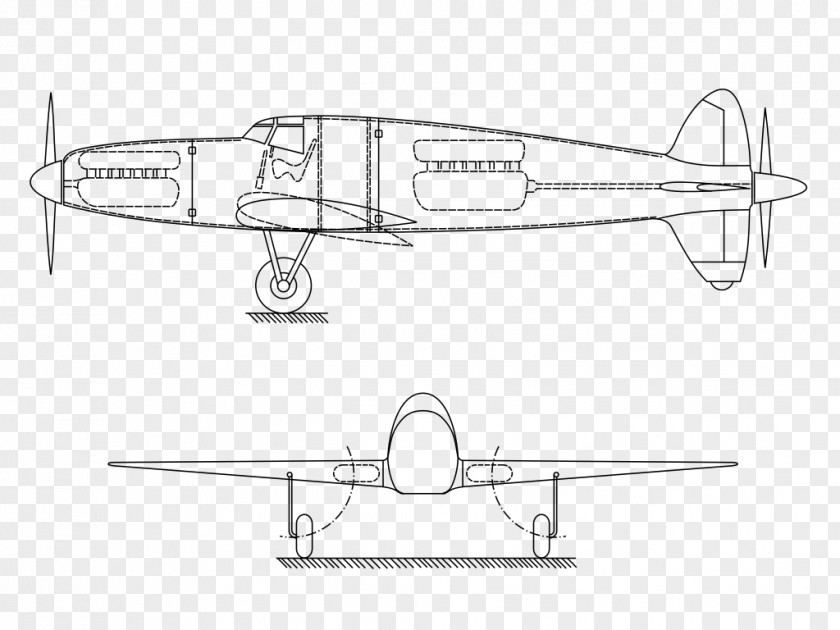 Airplane Dornier Do 335 Propeller Aircraft X PNG