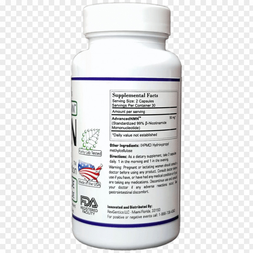 Dietary Supplement Nicotinamide Mononucleotide Adenine Dinucleotide Life Extension PNG