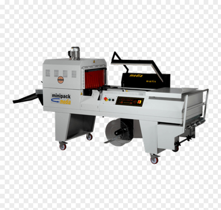 Tunnel Shrink Wrap Packaging And Labeling Machine PNG