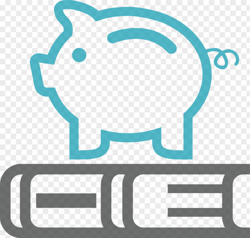 Blue Piggy Bank Saving Retirement Funds Administrators Pension Icon PNG