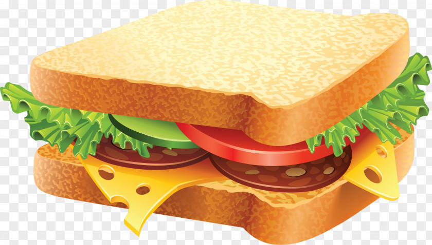 Sandwich Image Hamburger Cheese Fast Food Delicatessen PNG