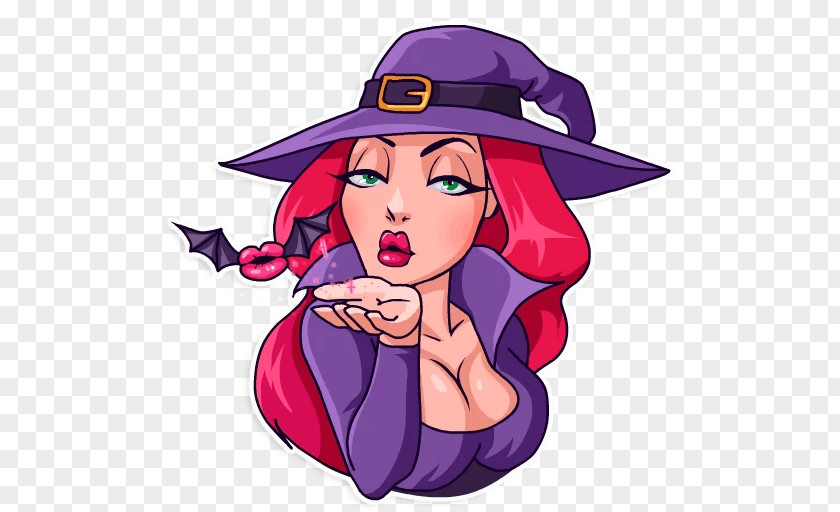 Witch Morgan Le Fay Sticker Telegram Emoji PNG
