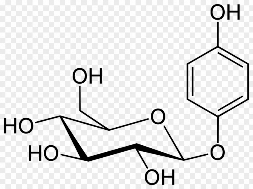 Bearberry Arbutin Hydroquinone Structure Chemistry PNG