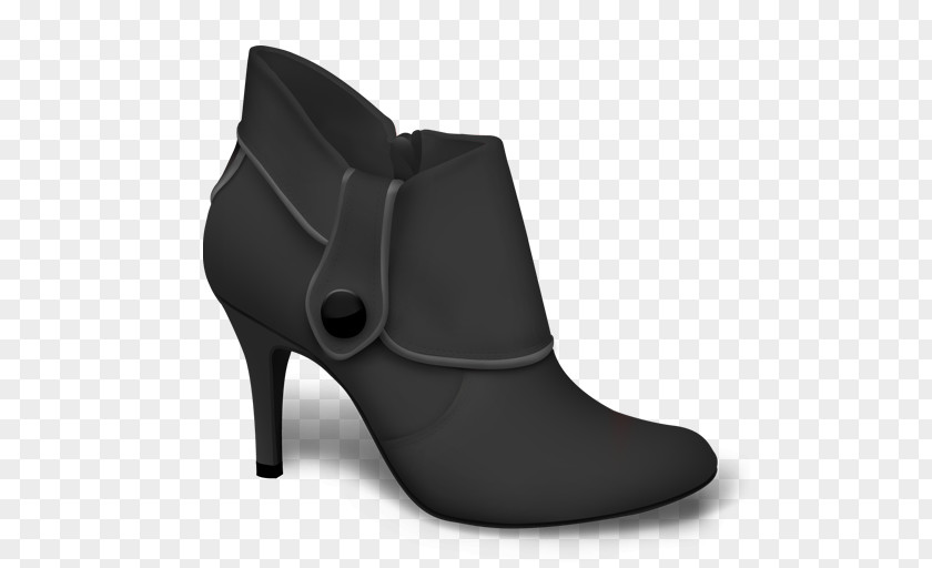 Black Floor Chelsea Boot Shoe Leather Absatz PNG