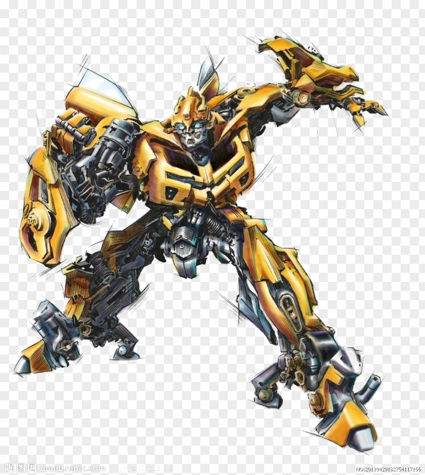 Hand-painted Transformers Bumblebee Optimus Prime Megatron Autobot PNG