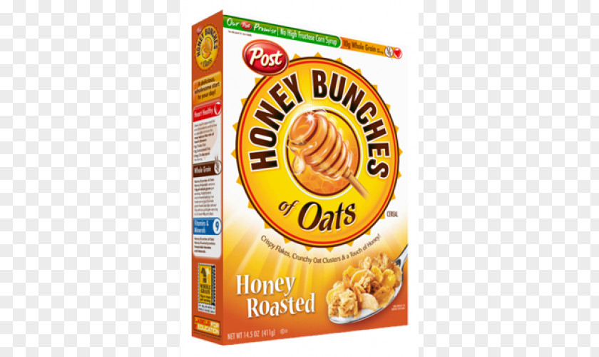 Honey Breakfast Cereal Bunches Of Oats With Almonds PNG