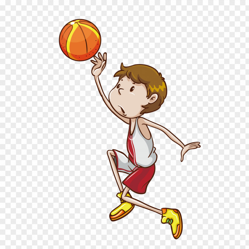 Vector Cartoon Boy Shooting Basketball Slam Dunk Stock Photography Clip Art PNG