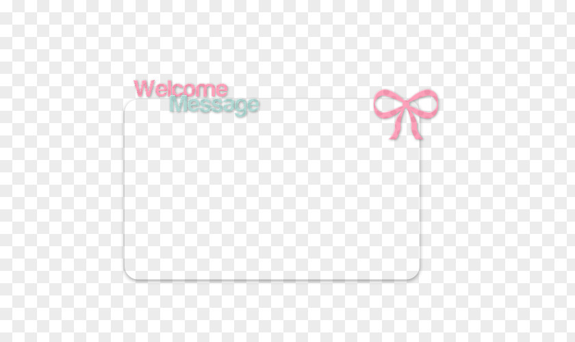 Welcome Board Pink M Line Font PNG