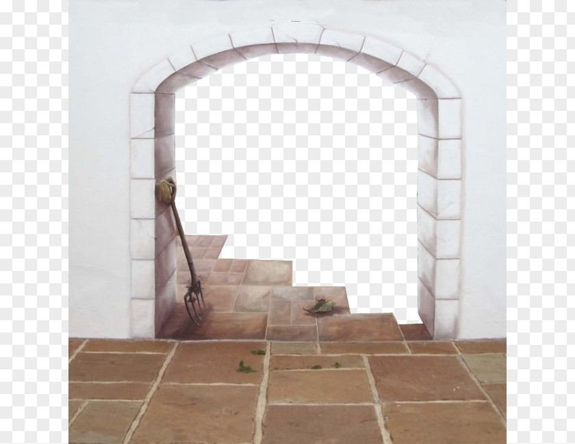 White Brick Wall Doors And Stairs Window Table Door Room PNG