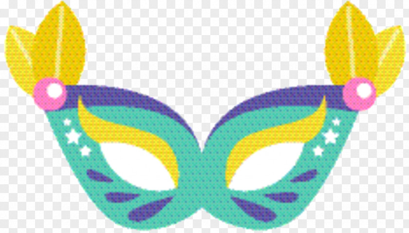 Carnival Turquoise Butterfly PNG