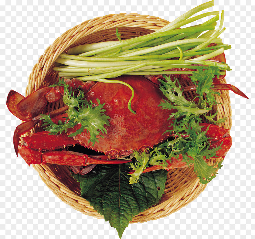 Pz Crab Squid As Food Leaf Vegetable PNG
