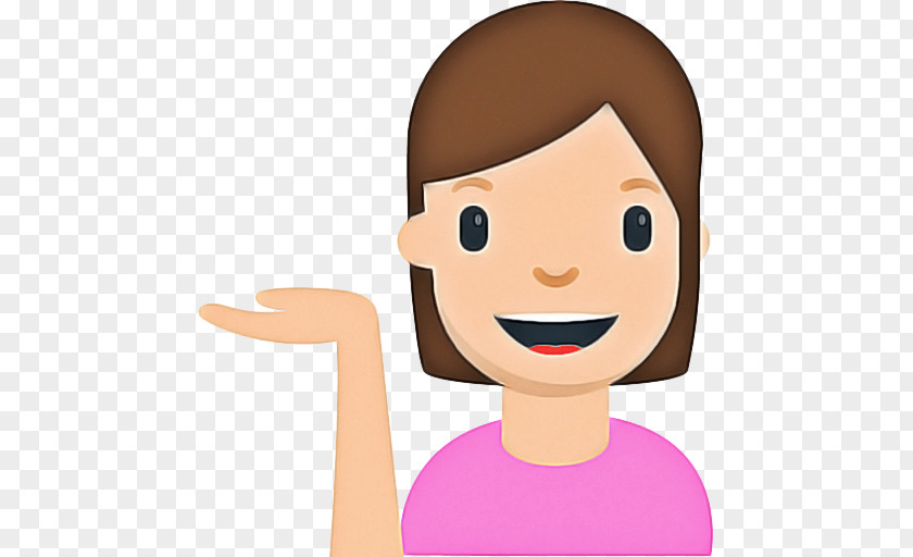 Style Brown Hair Mouth Cartoon PNG