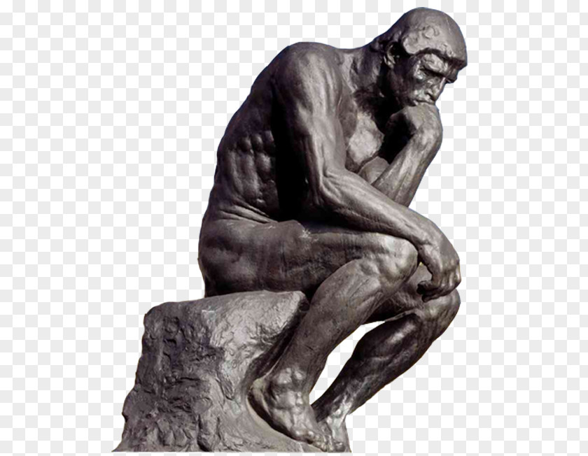 Thinking Man The Thinker Bronze Sculpture Statue PNG