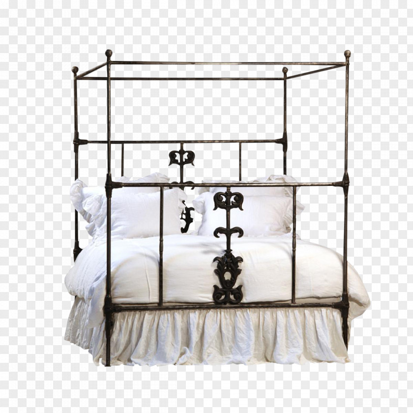 Bed Canopy Wrought Iron Furniture Frame PNG