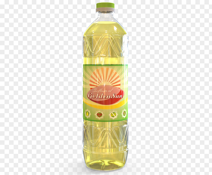 Golden Sun Sunflower Oil Cooking Oils Vegetable Bottle PNG
