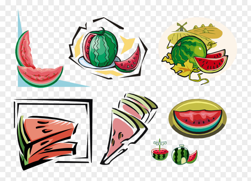 Hand-painted Watermelon Fruit Honeydew T-shirt Citrullus Lanatus PNG