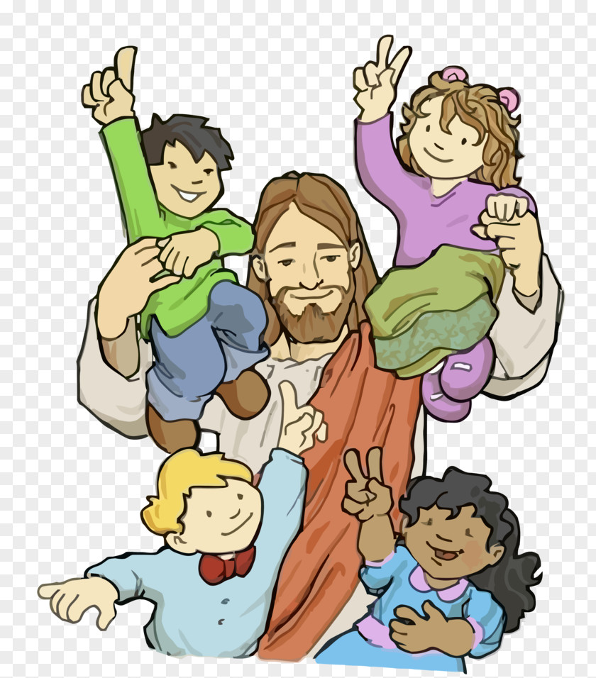 Jesus Vector Cartoon Clip Art PNG