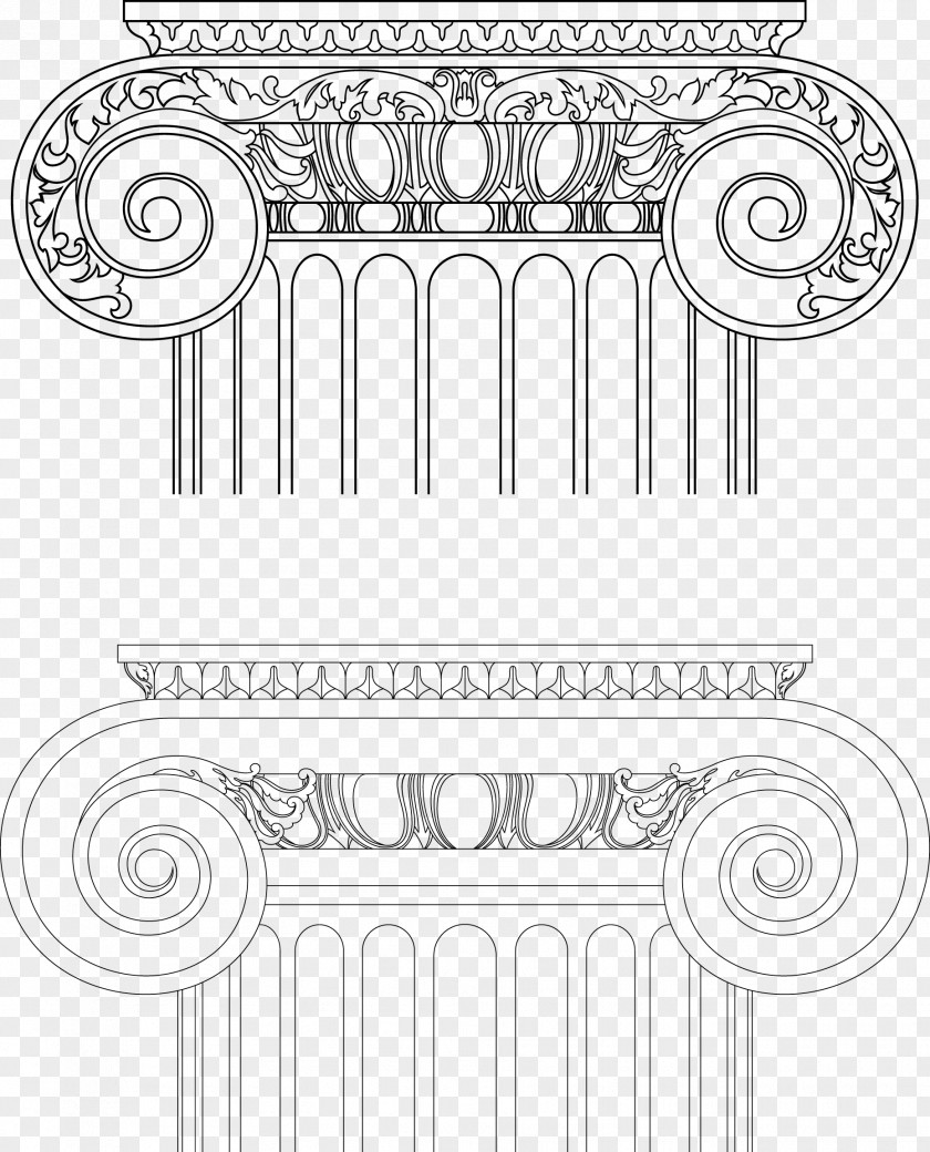 Vector Column Architecture Euclidean Illustration PNG