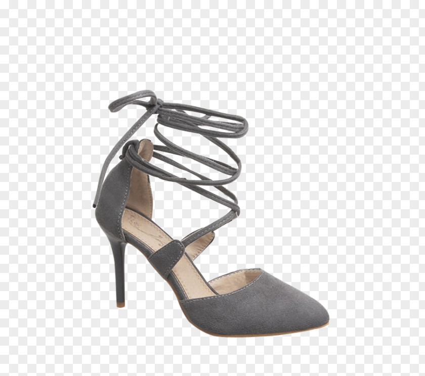 Flock High-heeled Footwear Shoe Sandal Suede PNG