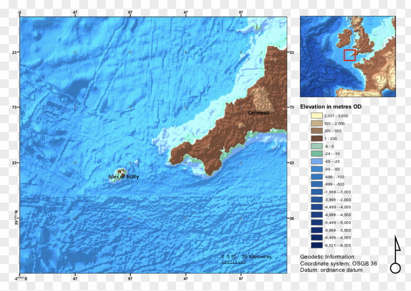 Map British Isles Bathymetry Bathymetric Chart Lyonesse PNG