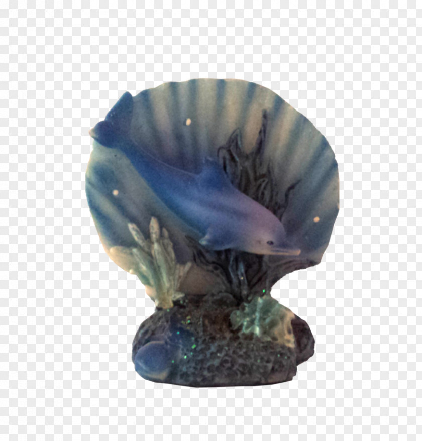Nature Sea Animals Dolphin Cobalt Blue Vase Seashell PNG