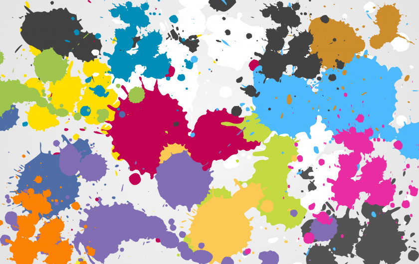 Paint Splat Paper Wallpaper PNG