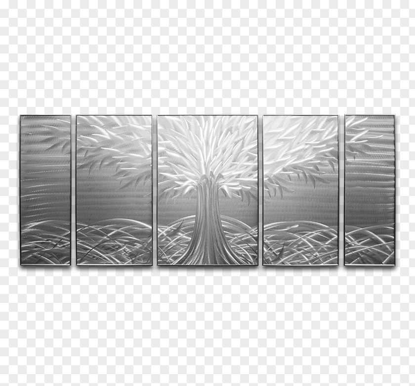 Tree Of Life Metal Silver PNG