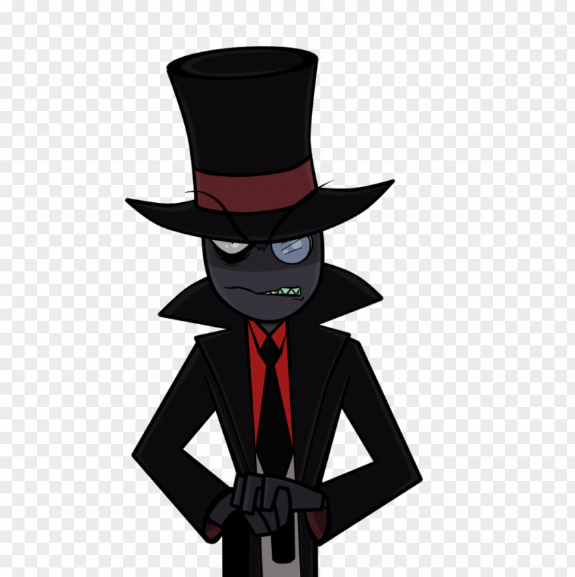 A Crafty And Villainous Person Cartoon Network Black Hat Character PNG