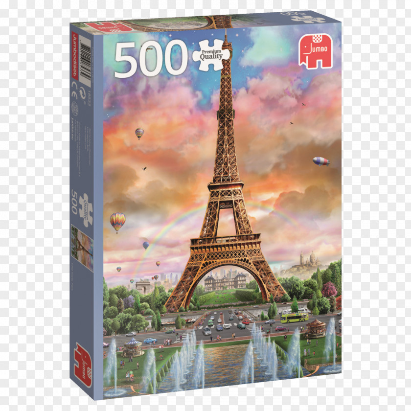 Eiffel Tower Jigsaw Puzzles Ravensburger Vintage Paris Puzzle 1500 Piece PNG
