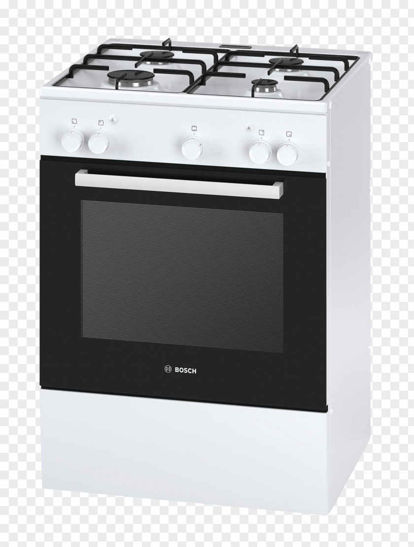 Gas Stove Cooking Ranges Electric Bosch HCA754850 Stainless Steel PNG