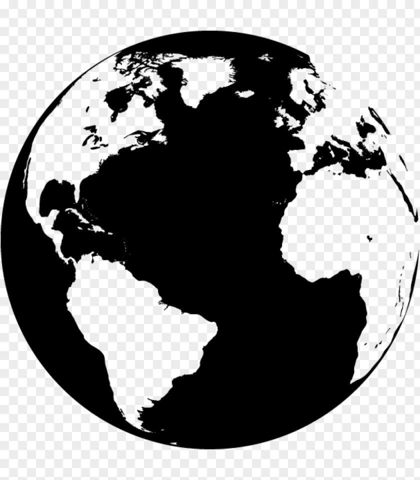 Globe World Map Vector PNG