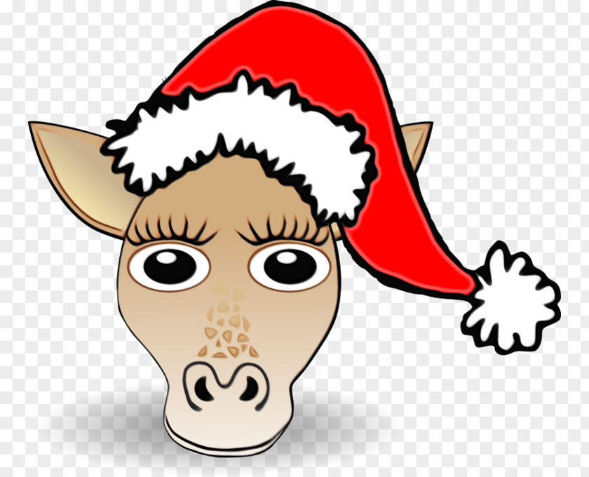 Pleased Bovine Cartoon Nose Head Snout Headgear PNG