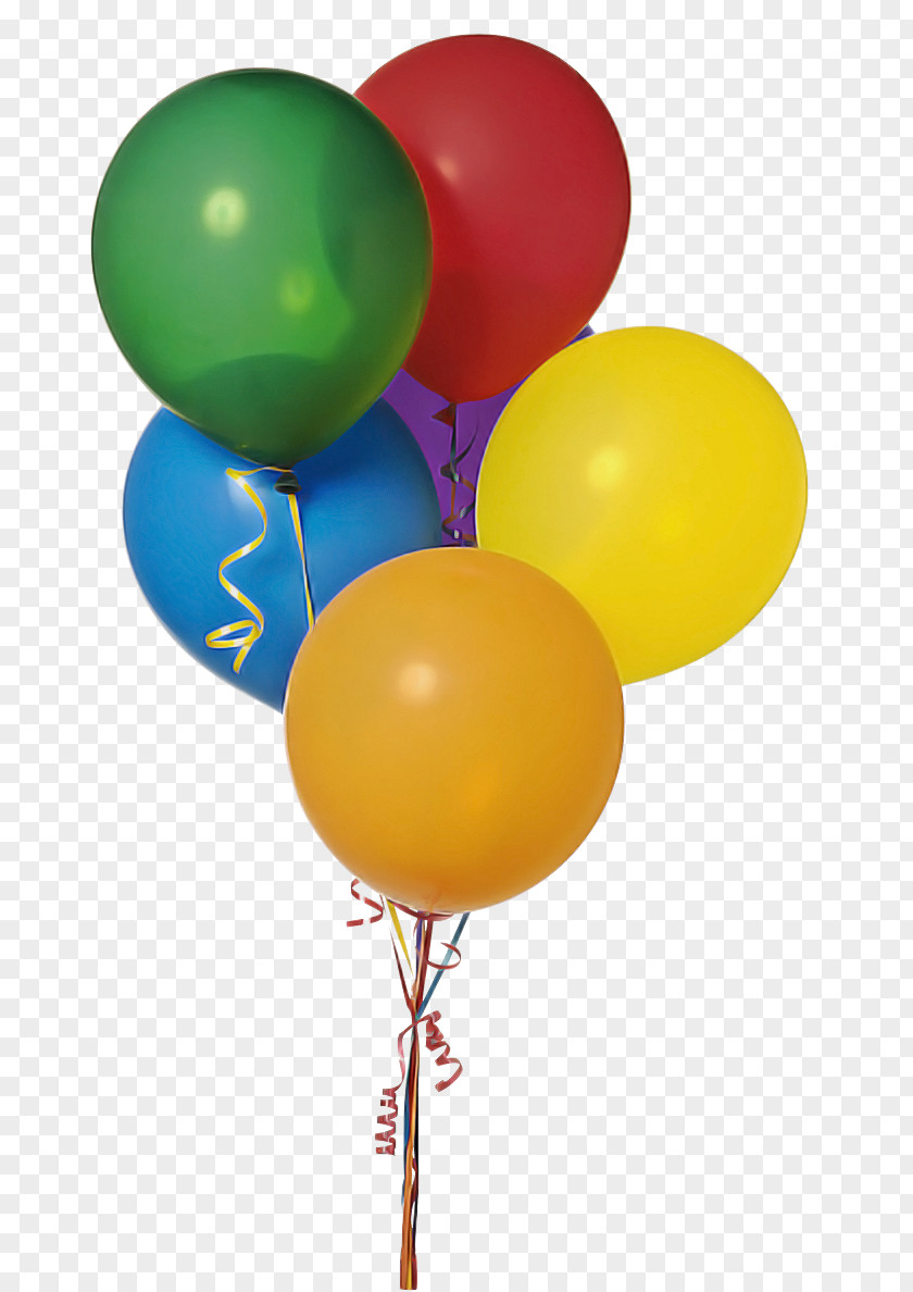 Balloon Party Supply Yellow Toy PNG