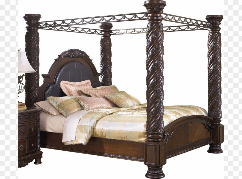 Bedroom Bedside Tables North Shore Canopy Bed Ashley HomeStore PNG
