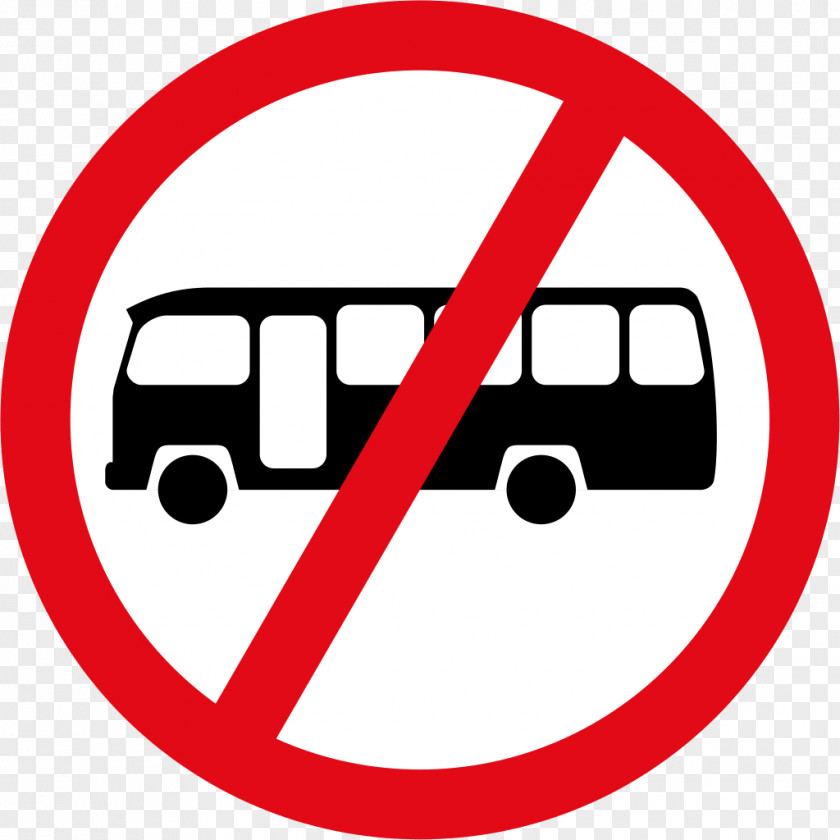 Prohibited Sign Prohibitory Traffic Bus Parking Clip Art PNG