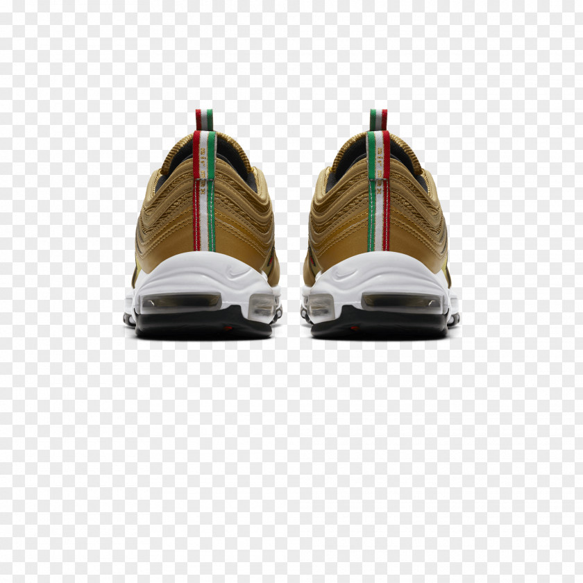 Gold Flag Nike Air Max 97 Italy Sneakers PNG
